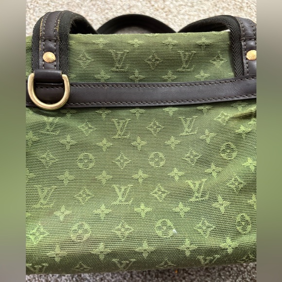 AUTHENTIC Vintage 2002 Louis Vuitton Mini Lin Josephine PM Green Monogram Bag - Picture 2 of 16